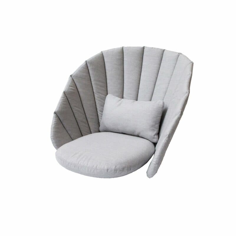 Cane-line Kissensatz für Loungesessel "Peacock", Cane-line Natté hellgrau