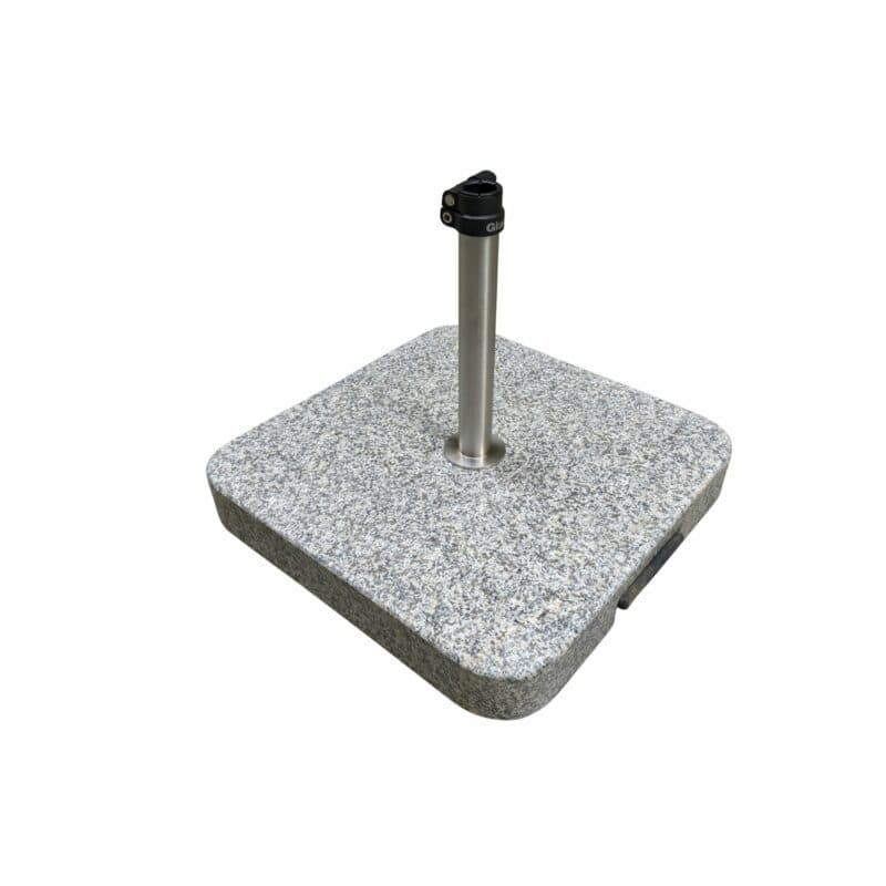 Granitsockel Z (Abb. inkl. Standrohr) mit Rollen und Handgriff, von GLATZ (© by GLATZ AG, Schweiz)