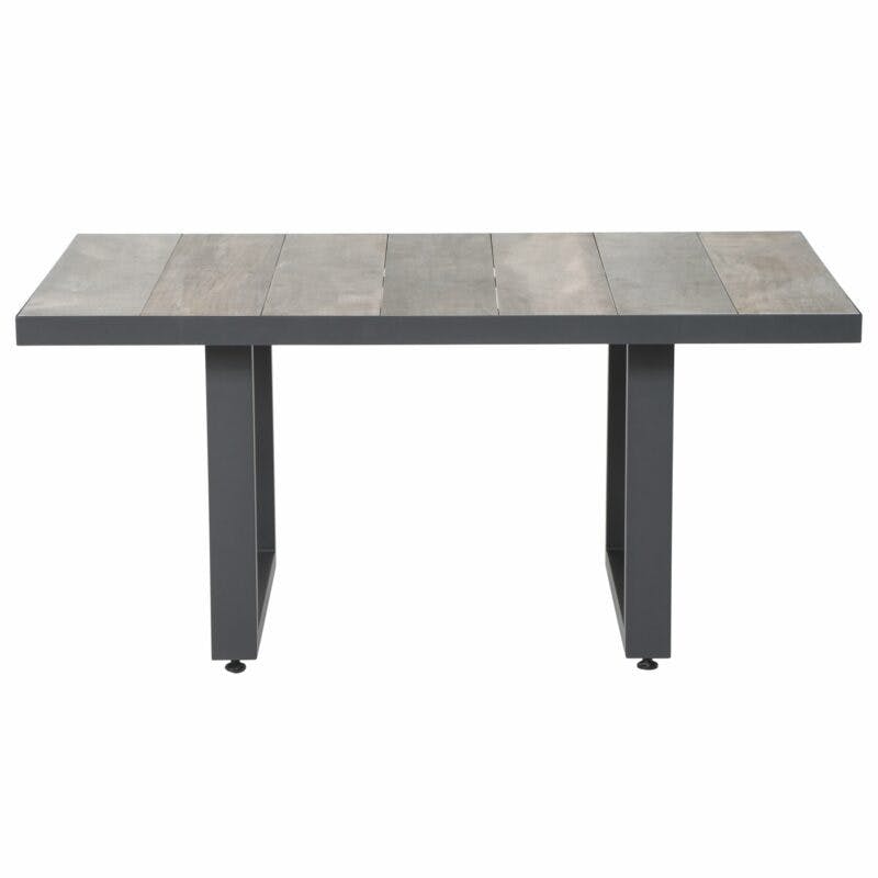 Siena Garden "Corido" Casual-Dining-Tisch, Gestell Aluminium anthrazit matt, Tischplatte Keramik washed grey