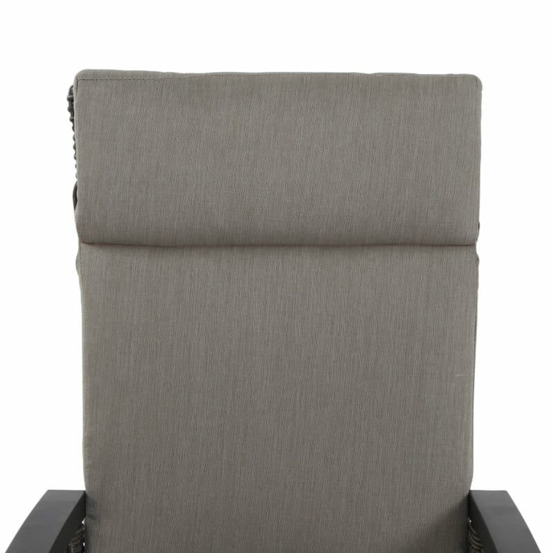 Siena Garden "Corido" Dining Sessel, Gestell Aluminium anthrazit matt, Geflecht charcoal grey, Auflage taupe meliert