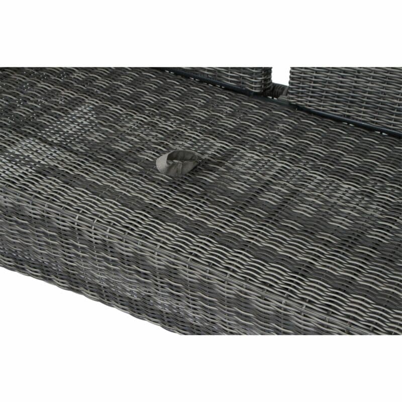 Siena Garden "Corido" Loungesofa, Gestell Aluminium anthrazit matt, Geflecht charcoal grey