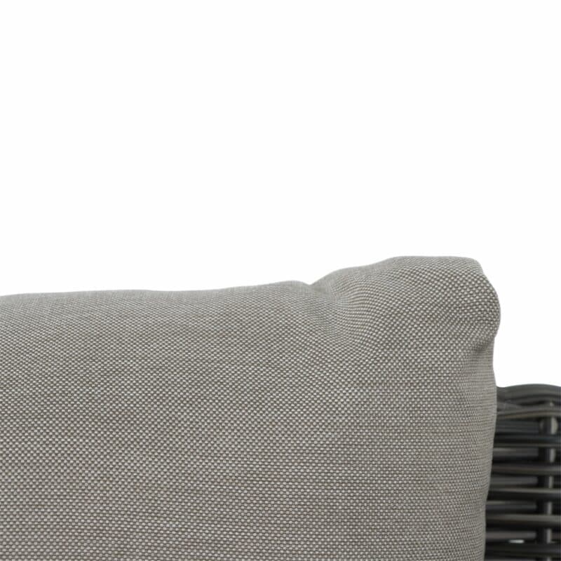 Siena Garden "Corido" Seitenteil, Gestell Aluminium anthrazit matt, Geflecht charcoal grey, Kissen taupe meliert