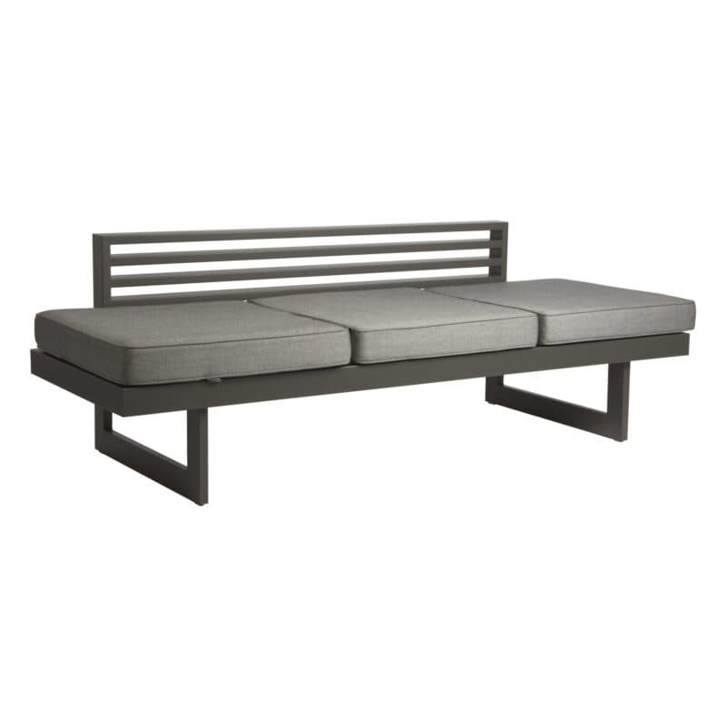Stern "New Holly" Dining Bank/Liege, Gestell Aluminium anthrazit, Kissen seidengrau