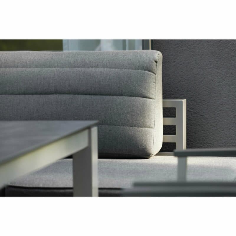 Stern Dining Bank Holly, Aluminium graphit, Kissen schiefergrau