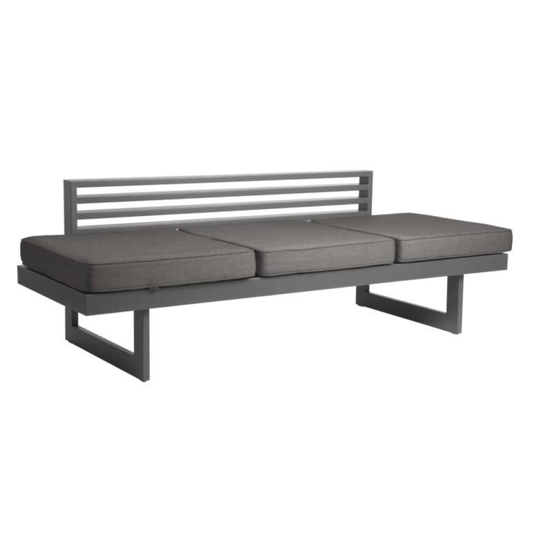 Stern "New Holly" Dining Bank/Liege, Gestell Aluminium graphit, Kissen schiefergrau