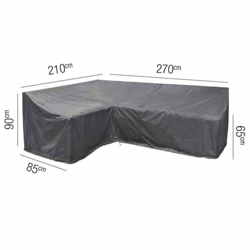 AeroCover L-Form Schutzhülle links – 210x270x85 cm, Höhe 65/90 cm