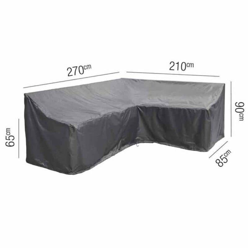 AeroCover L-Form Schutzhülle rechts – 270x210x85 cm, Höhe 65/90 cm
