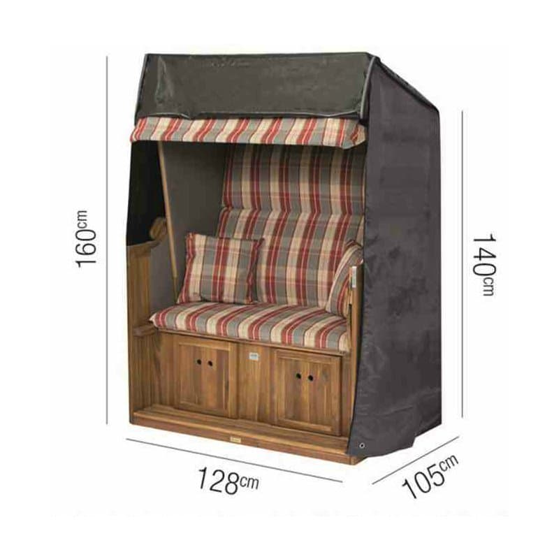 AeroCover Strandkorb-Schutzhülle - 128x105x160/ 140 cm
