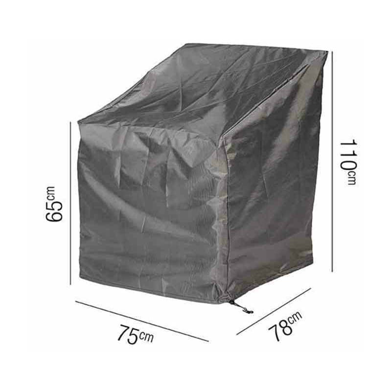 AeroCover Schutzhülle für Loungesessel – 75x78 cm, Höhe 65/110 cm