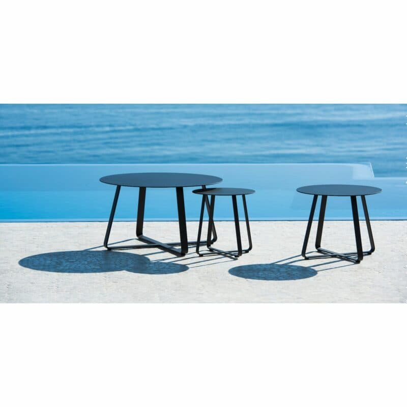 Jati&Kebon "Elko" Beistelltisch, Aluminium eisengrau