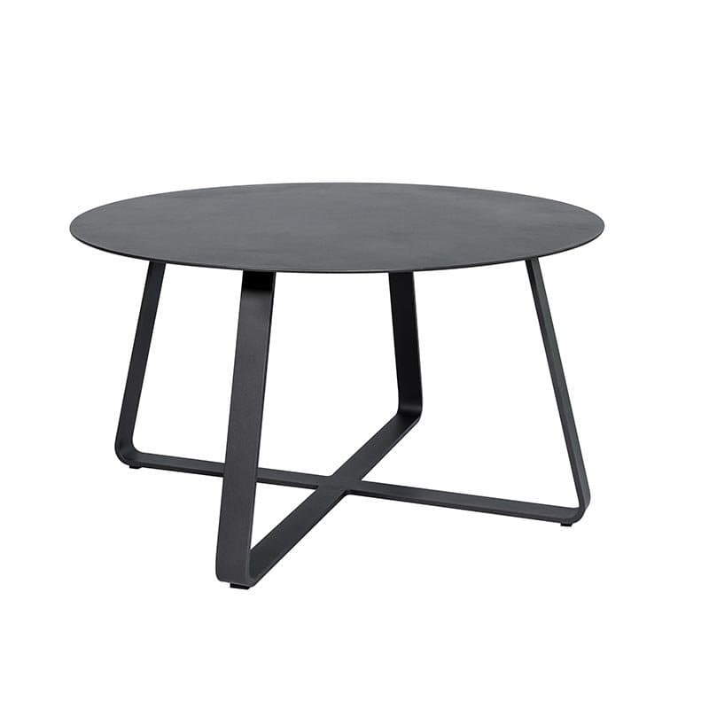 Jati&Kebon "Elko" Beistelltisch, Aluminium eisengrau, ∅ 90 cm