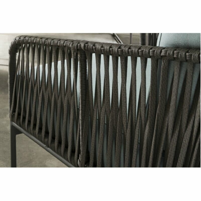 SIT Mobilia Loungeserie "Carvallo“, Gestell Aluminium eisengrau, Bespannung Flatrope braun, Detail