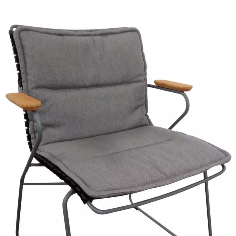 Gartenkultur Auflage für Houe "Click" Gartenstuhl, Sunbrella Natté Charcoal Chiné