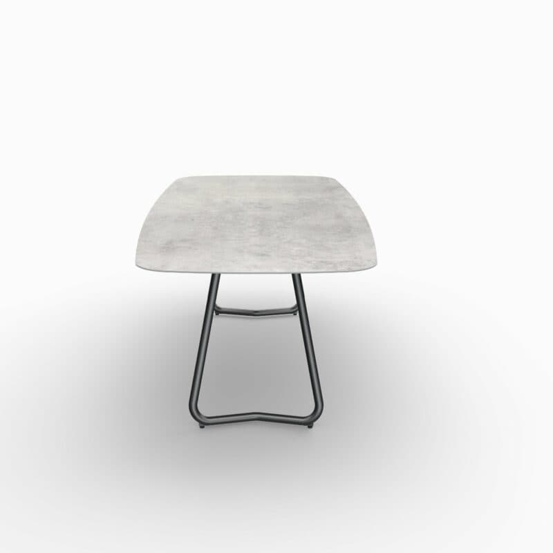 SIT Mobilia Gartentisch "Jura-Delemont", Gestell Stahl anthrazit lackiert, Tischplatte Dekton Kreta, 220x100 cm