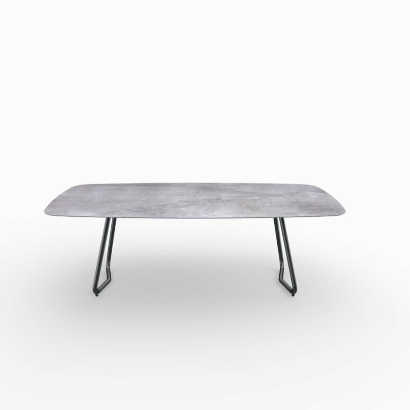 SIT Mobilia Gartentisch "Jura-Delemont", Gestell Stahl anthrazit lackiert, Tischplatte Dekton Soke, 220x100 cm