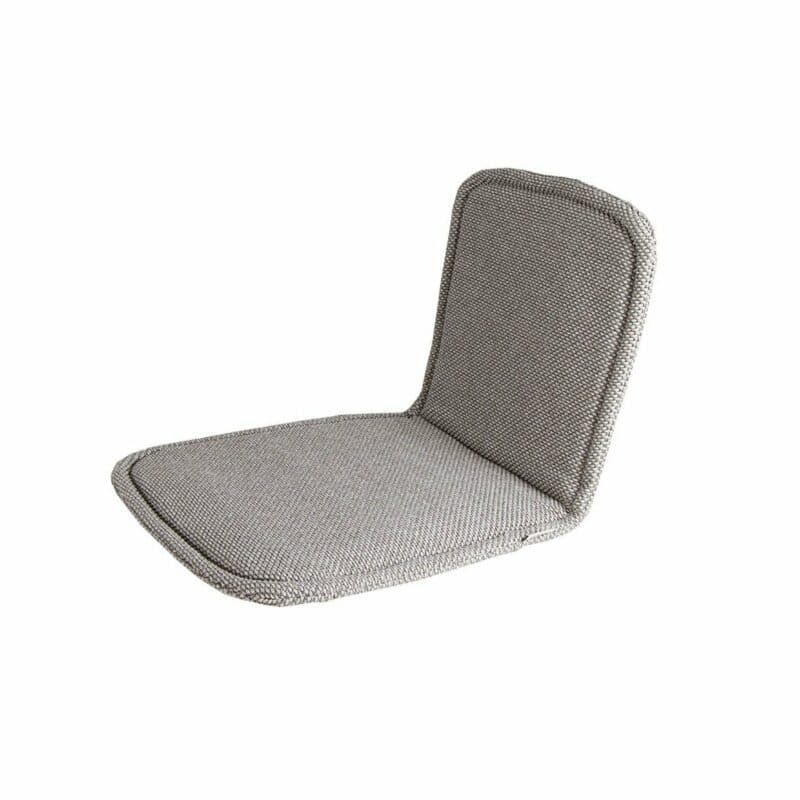 Cane-line Sitz- und Rückenkissen, Focus hellgrau, für Stapelstuhl "Moments"