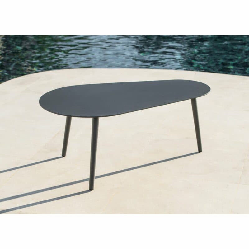 Jati&Kebon "Amazone" Kaffeetisch-Set, Aluminium eisengrau