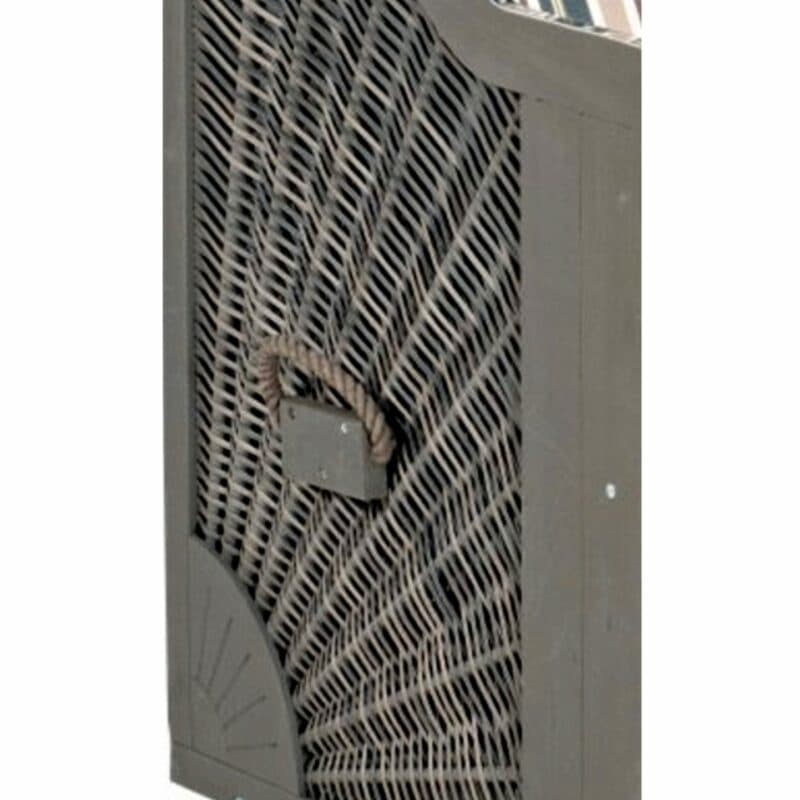 Sunnysmart Strandkorb Geflecht vintage anthazit