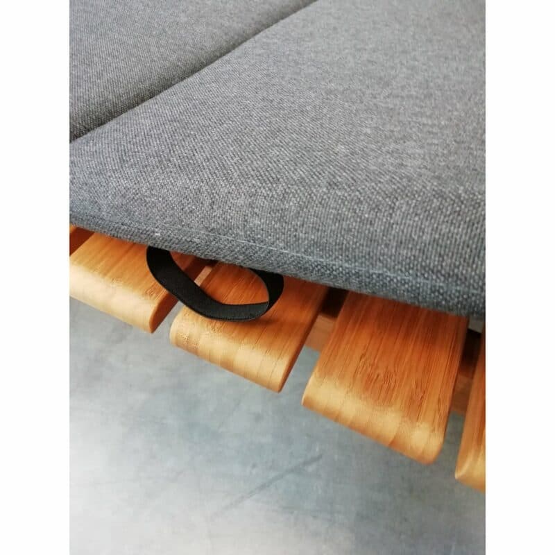 Houe "Molo" Sonnenliege mit Bambuslamellen, Auflage "Molo" mit Gummibandschlaufen