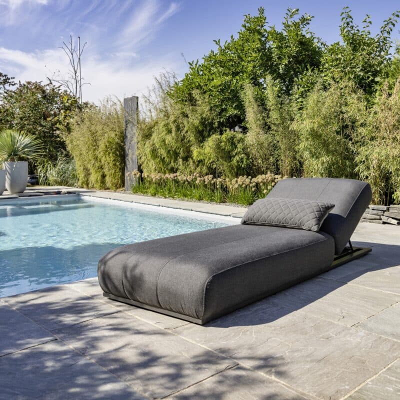 Kettler Sonnenliege "Ego", Gestell Alu anthrazit, Polster Sunbrella® Sooty