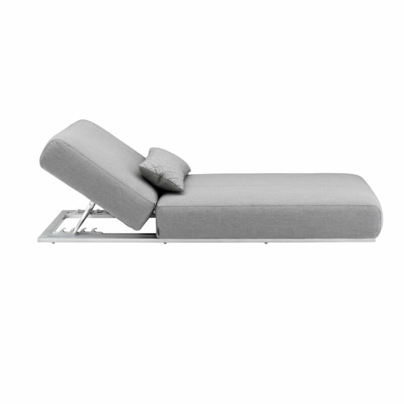 Kettler Sonnenliege "Ego", Gestell Alu silber, Polster Sunbrella® grau-meliert