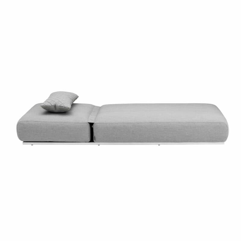 Kettler Sonnenliege "Ego", Gestell Alu silber, Polster Sunbrella® grau-meliert