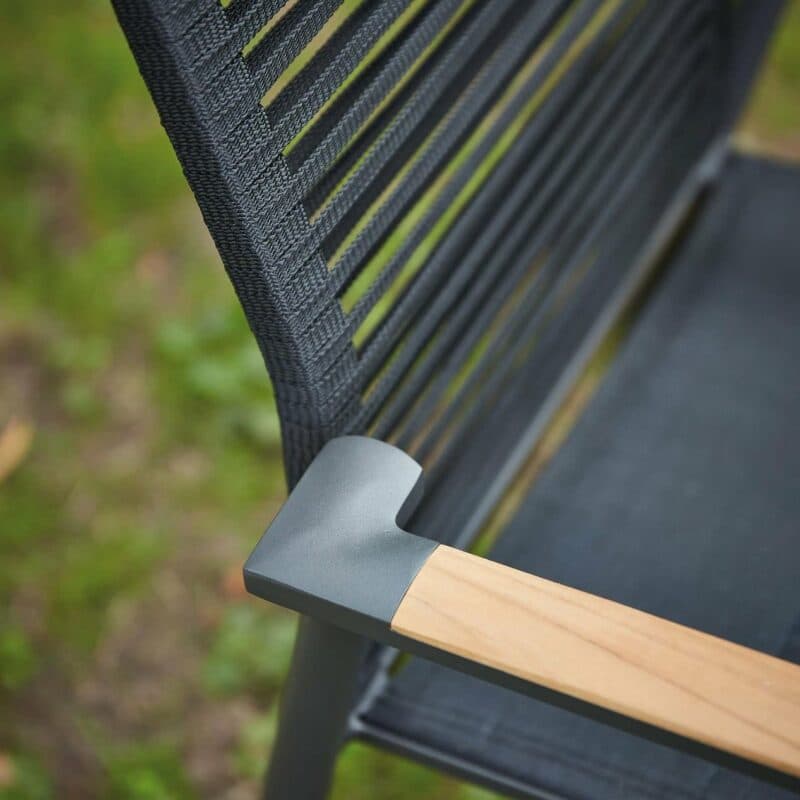 Musterring Freilicht "Amsterdam" Gartenstuhl, Rope schwarz