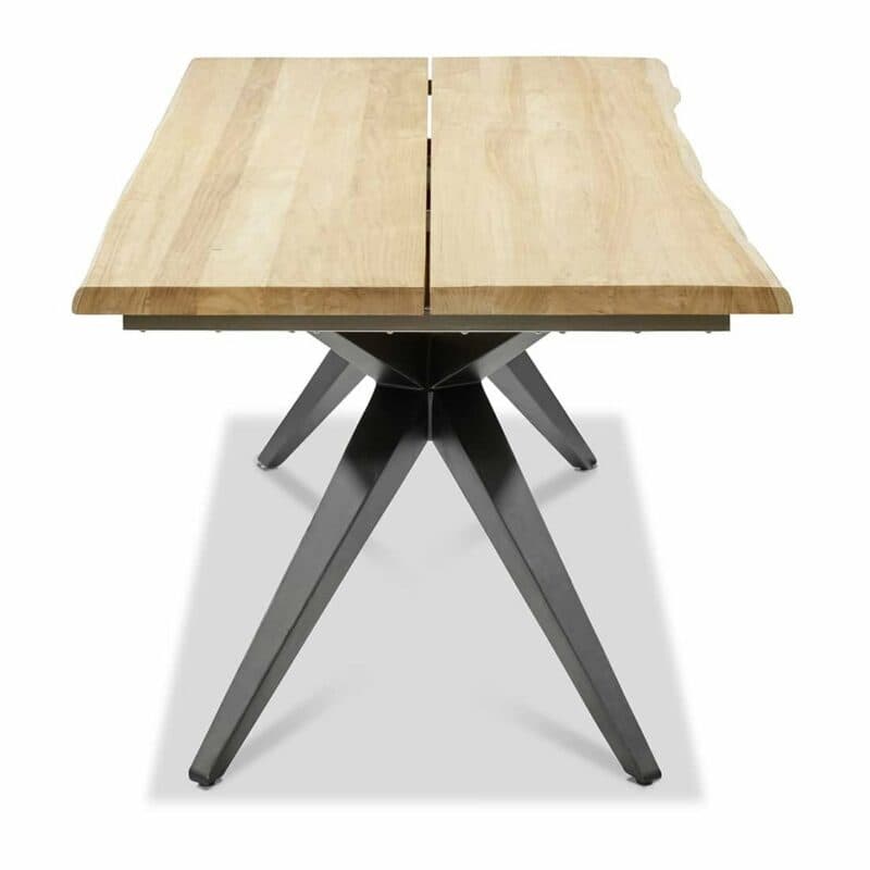 Musterring Freilicht "Holland" Gartentisch, Gestell Aluminium anthrazit, Tischplatte Teakholz, 220x95x76 cm