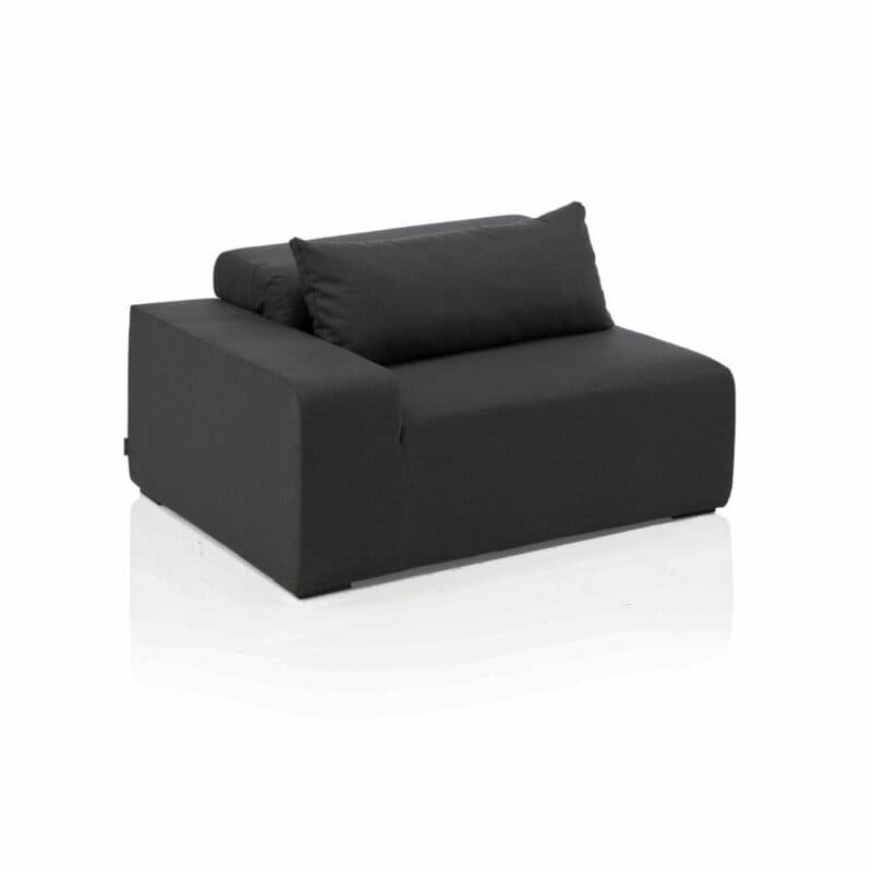Kettler "Royal" Lounge Endteil links, Gestell Aluminium, Polster Textilgewebe Sunbrella® Sooty (anthrazit)