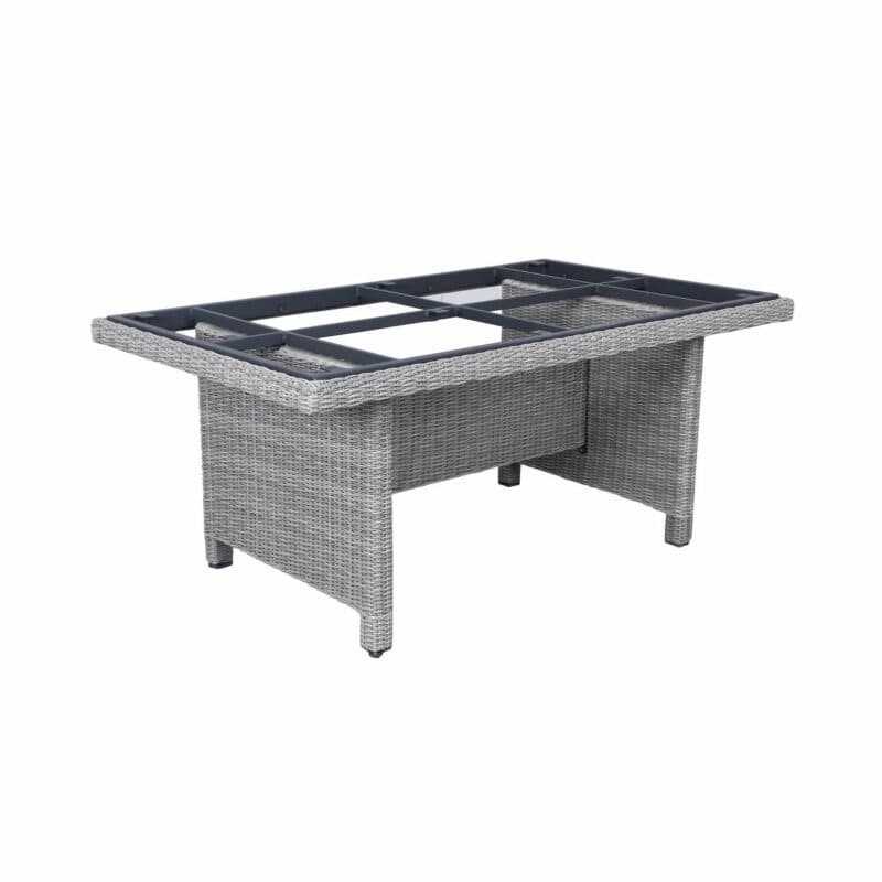 Kettler Tischgestell "Palma Modular", Polyrattan white-wash, 160x95 cm