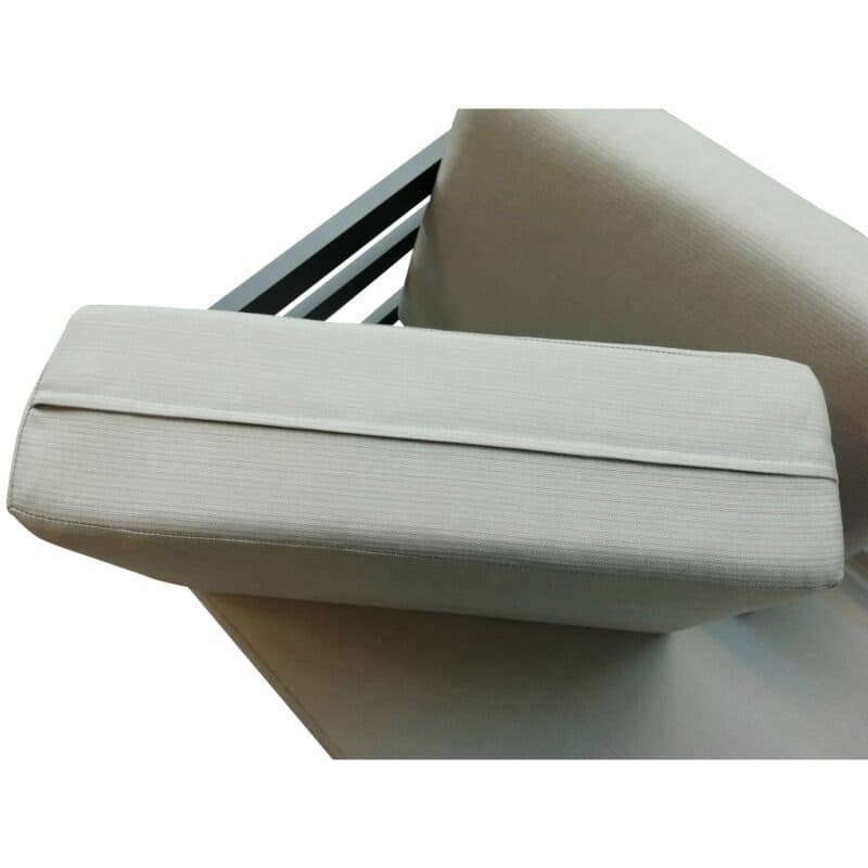 Jati&Kebon "Yoro" Casual Dining Serie, Gestell Alu eisengrau, Polster Olefin light grey