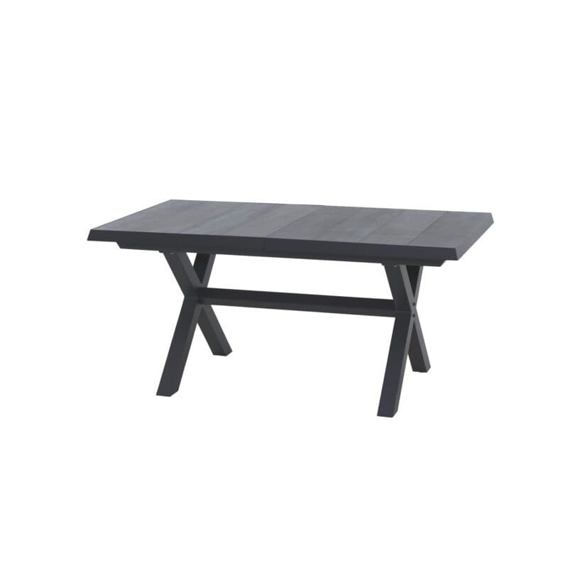 Siena Garden “Sincro“ Ausziehtisch, Gestell Aluminium anthrazit matt, Tischplatte Keramik wood grey (grau), 160/200x90 cm