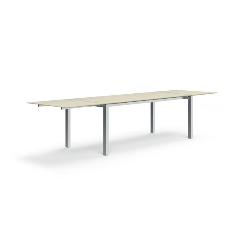 Zumsteg "Spezia" Ausziehtisch Edelstahl/Dekton, Dekor Sasea Natural
