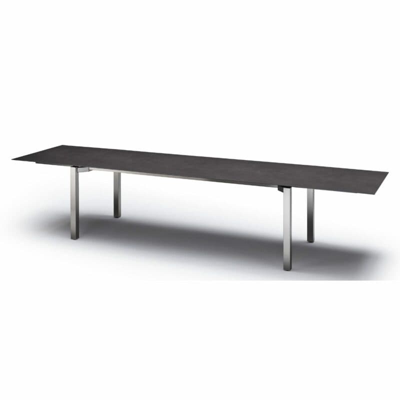 Zumsteg "Spezia" Ausziehtisch, Gestell Edelstahl, Tischplatte Keramik/Dekton