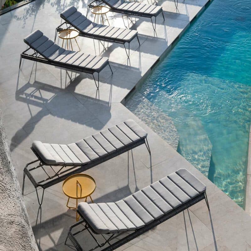 Cane-line "Breeze" Sonnenliege, Geflecht hellgrau