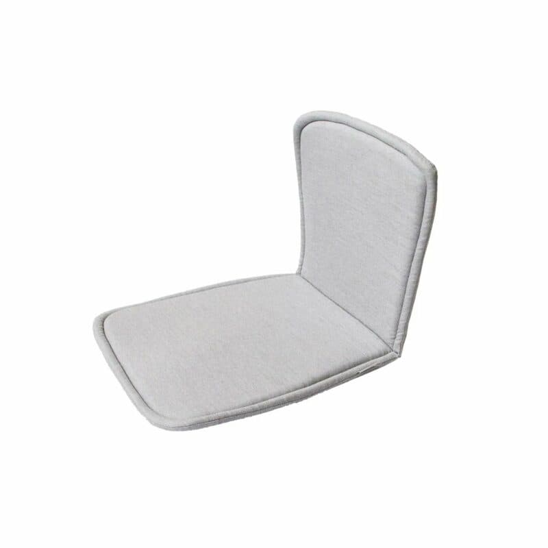 Cane-line Sitz- und Rückenkissen, hellgrau, für Stapelstuhl "Moments"