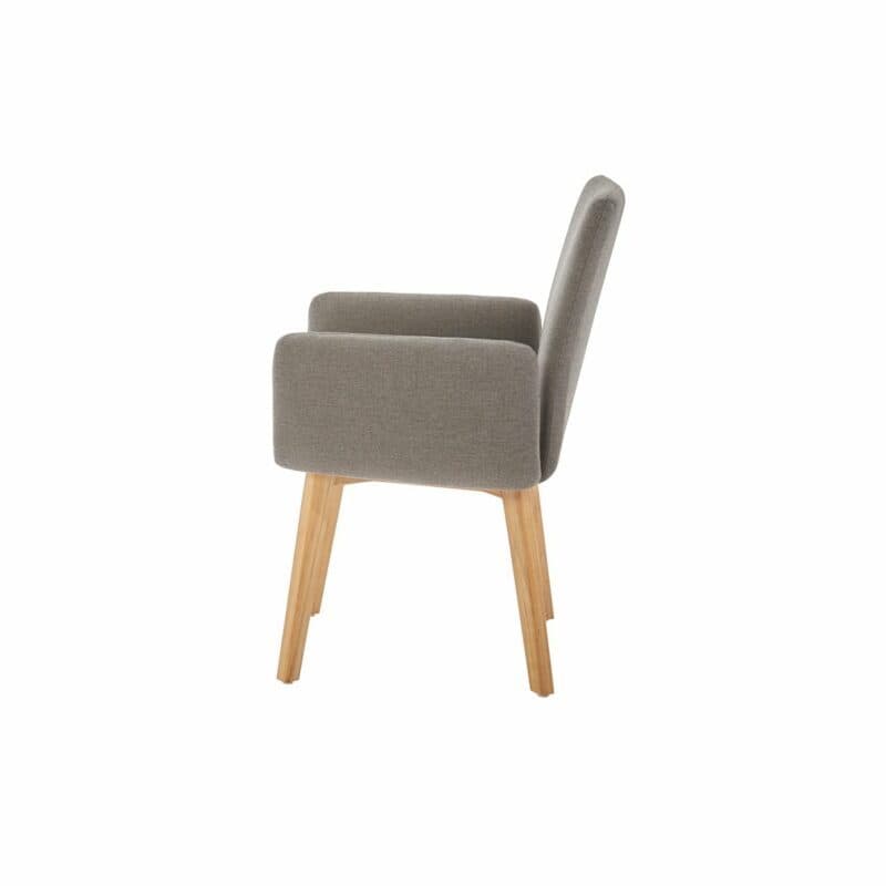 Diamond Garden Gartenstuhl "Arona" Teak Sun & Rain, Teakholzgestell, Sitzschale Tuvatextil® in grau