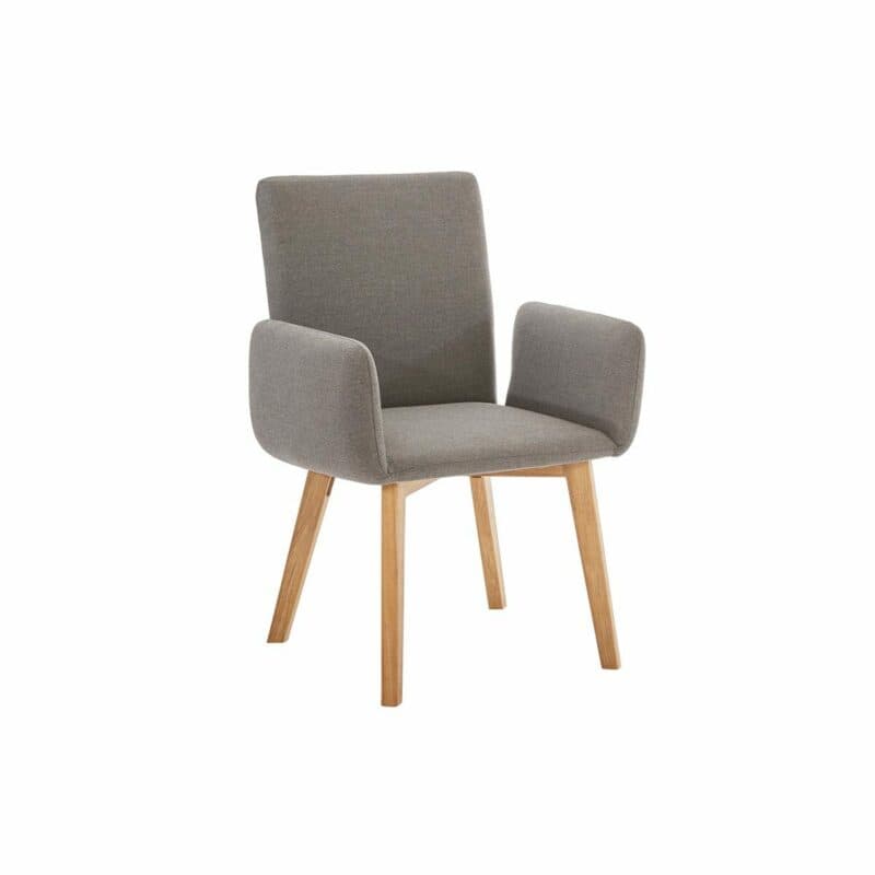 Diamond Garden Gartenstuhl "Arona" Teak Sun & Rain, Teakholzgestell, Sitzschale Tuvatextil® in grau