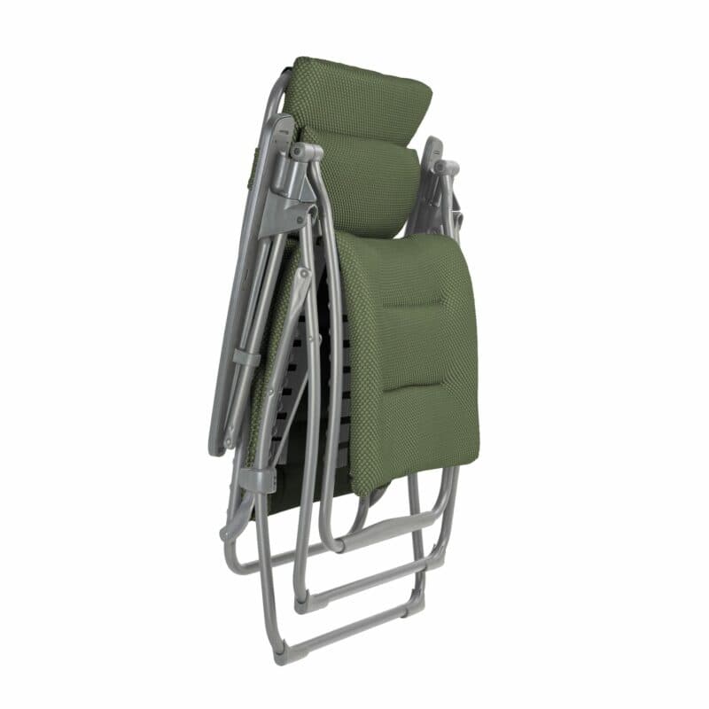 Lafuma "Futura BeComfort®" Relaxsessel, Stahl titane, Textilene olive, geklappt