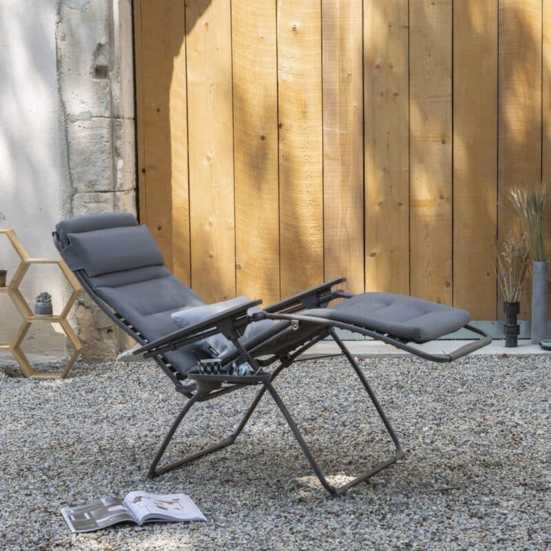 Lafuma "Futura BeComfort®" Relaxsessel, Stahl titane, Textilene silver © LAFUMA MOBILIER - Pierrick Verny