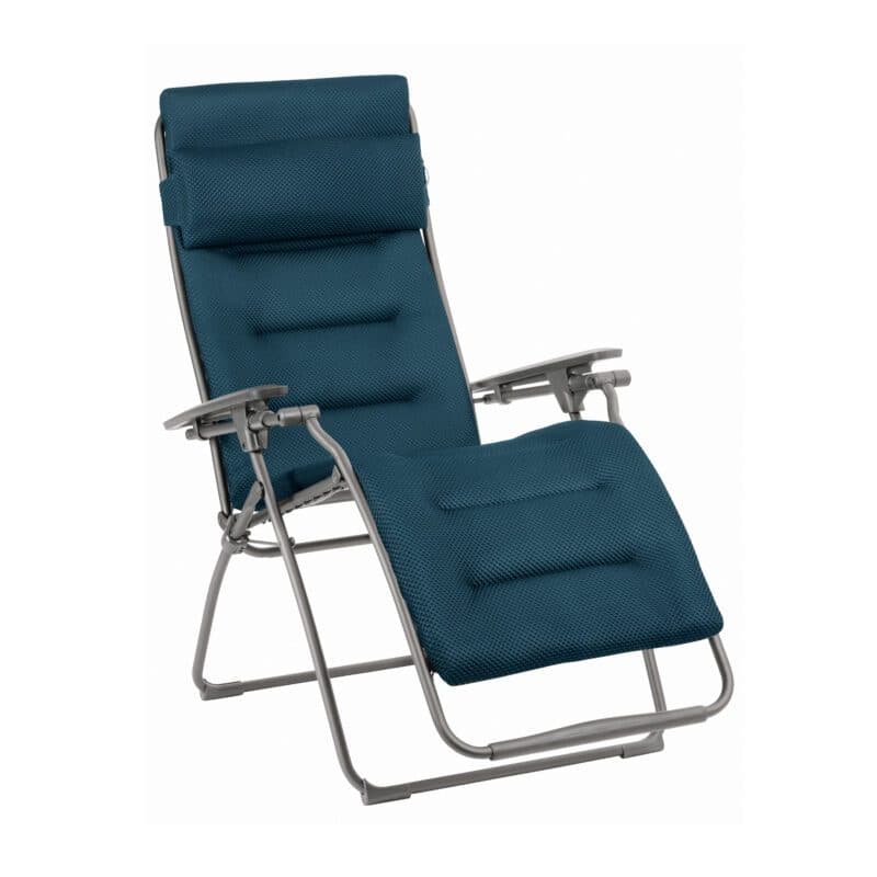 Lafuma "Futura" Relaxsessel, Gestell Stahl titane, Sitzfläche BeComfort® bleu encre
