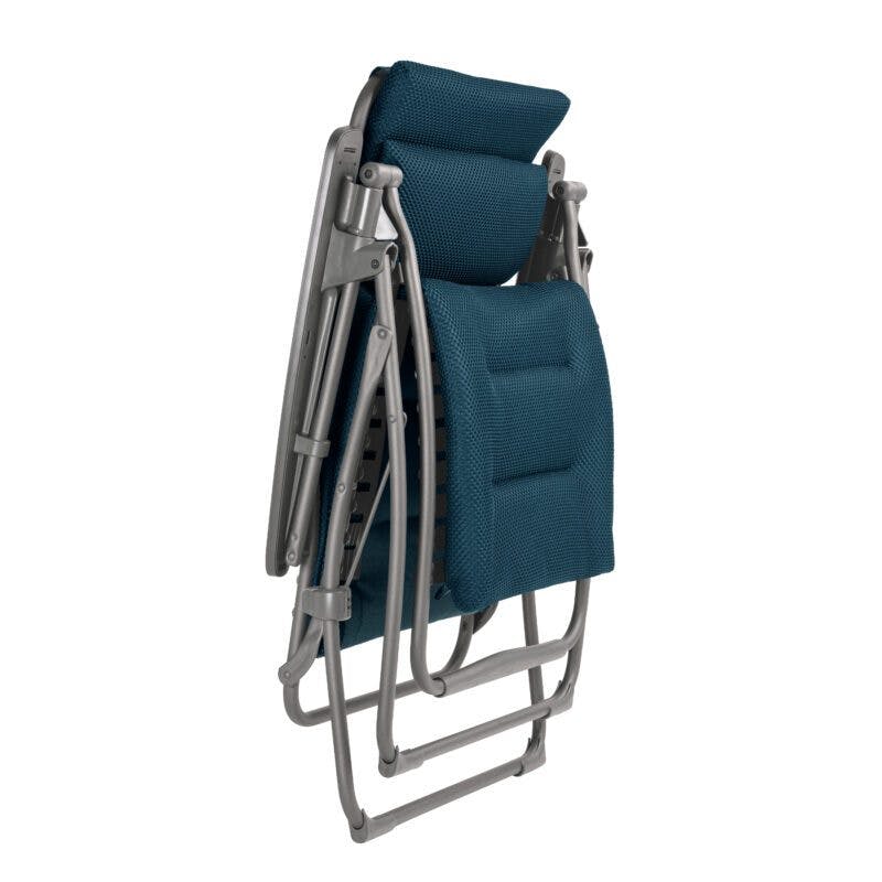 Lafuma "Futura" Relaxsessel, Gestell Stahl titane, Sitzfläche BeComfort® bleu encre