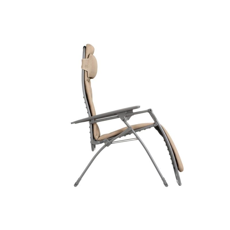 Lafuma "Futura" Relaxsessel, Gestell Stahl titane, Sitzfläche BeComfort® moka