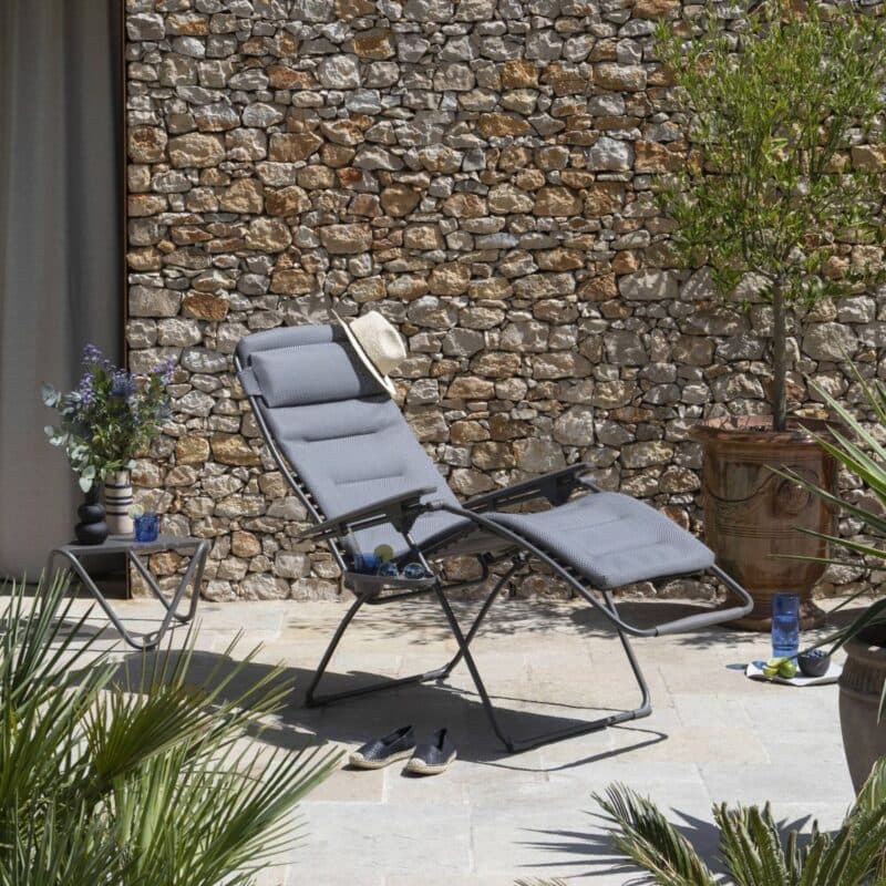 Lafuma "Futura XL" Relaxsessel, Gestell Stahl titane, Sitzfläche BeComfort® silver ©LAFUMA MOBILIER - Pierrick Verny