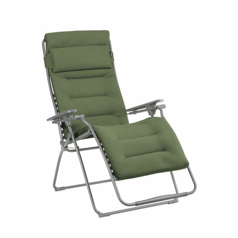 Lafuma "Futura XL BeComfort®" Relaxsessel, Stahl titane, Textilene olive © LAFUMA MOBILIER - Pierrick Verny