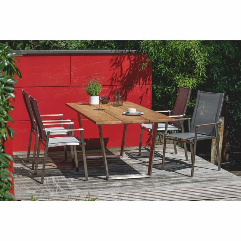 Niehoff Gartentisch "Noah" und Hochlehner "Scalea"