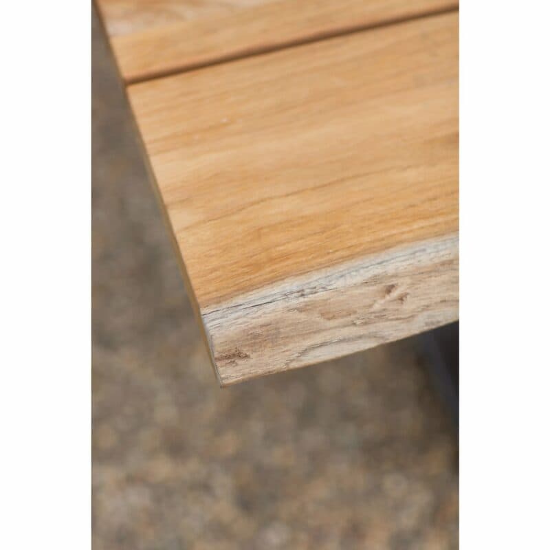Niehoff Gartentisch "Solid", 220x95 cm, Edelstahl gebürstet, Tischplatte Teak gebürstet