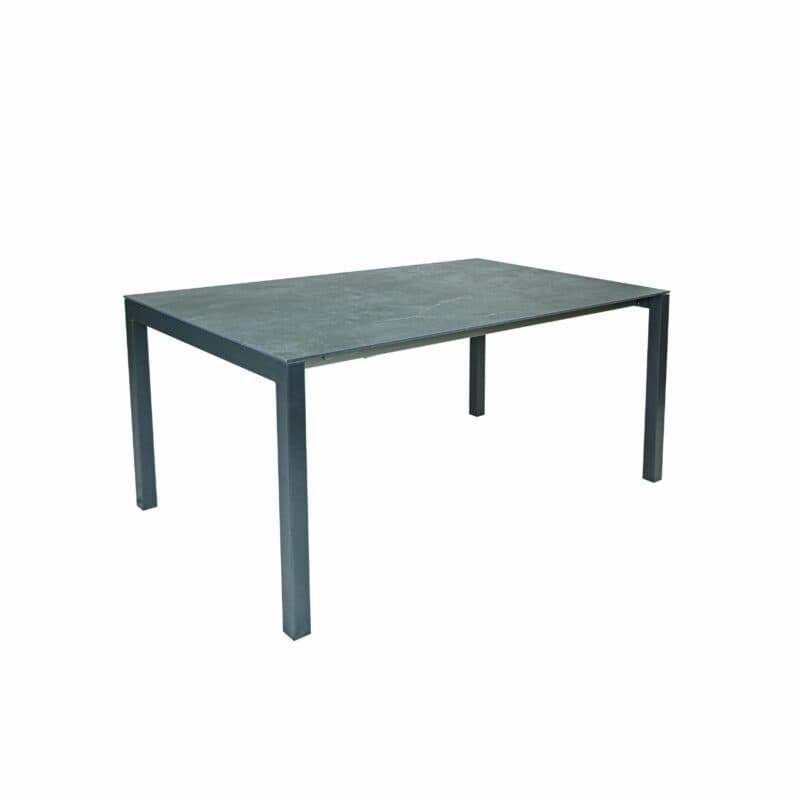 SIT Mobilia "Etna" Ausziehtisch, Gestell Aluminium anthrazit, Tischplatte Dekton Laos