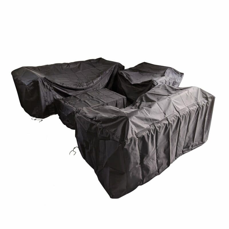 Home Islands Schutzhüllen-Set für 4-teilige Loungegruppe "Ko Bon", schwarz