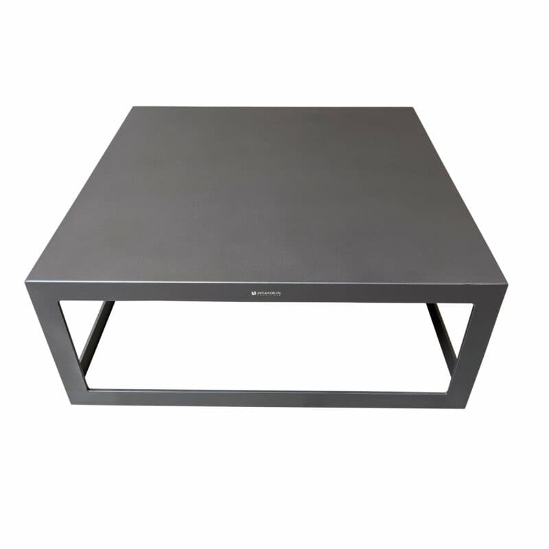Jati&Kebon "Burford" Loungetisch, Aluminium eisengrau 90x90 cm
